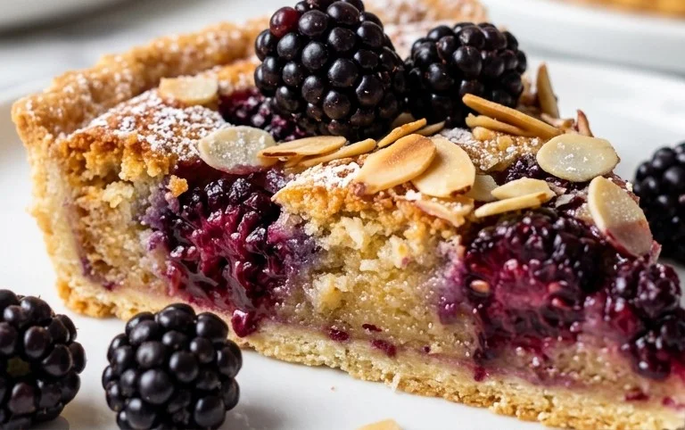 Brombeertarte mit Mandeln
