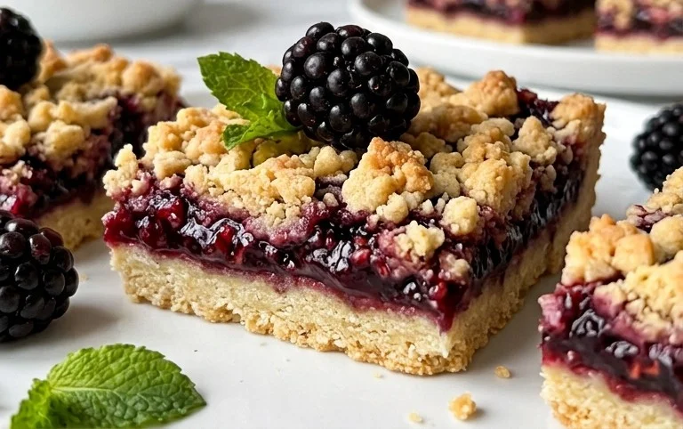 Jammy Blackberry Pie Bars