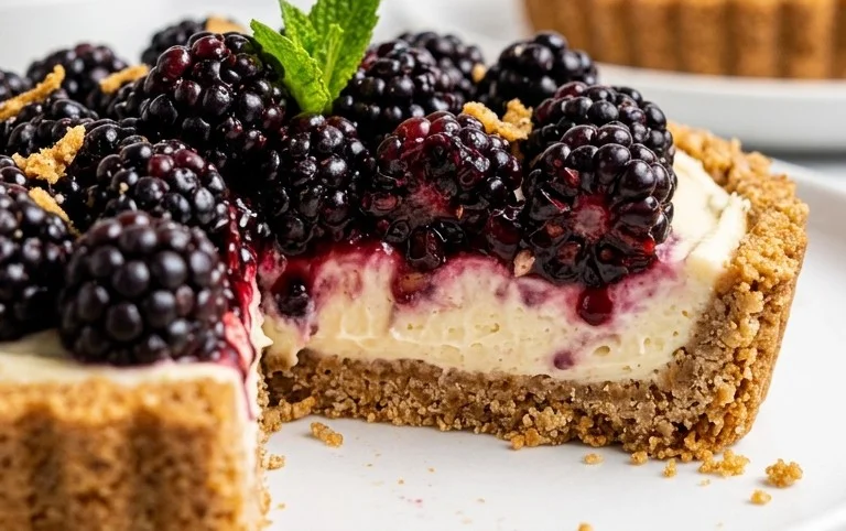 No-Bake Blackberry Tart