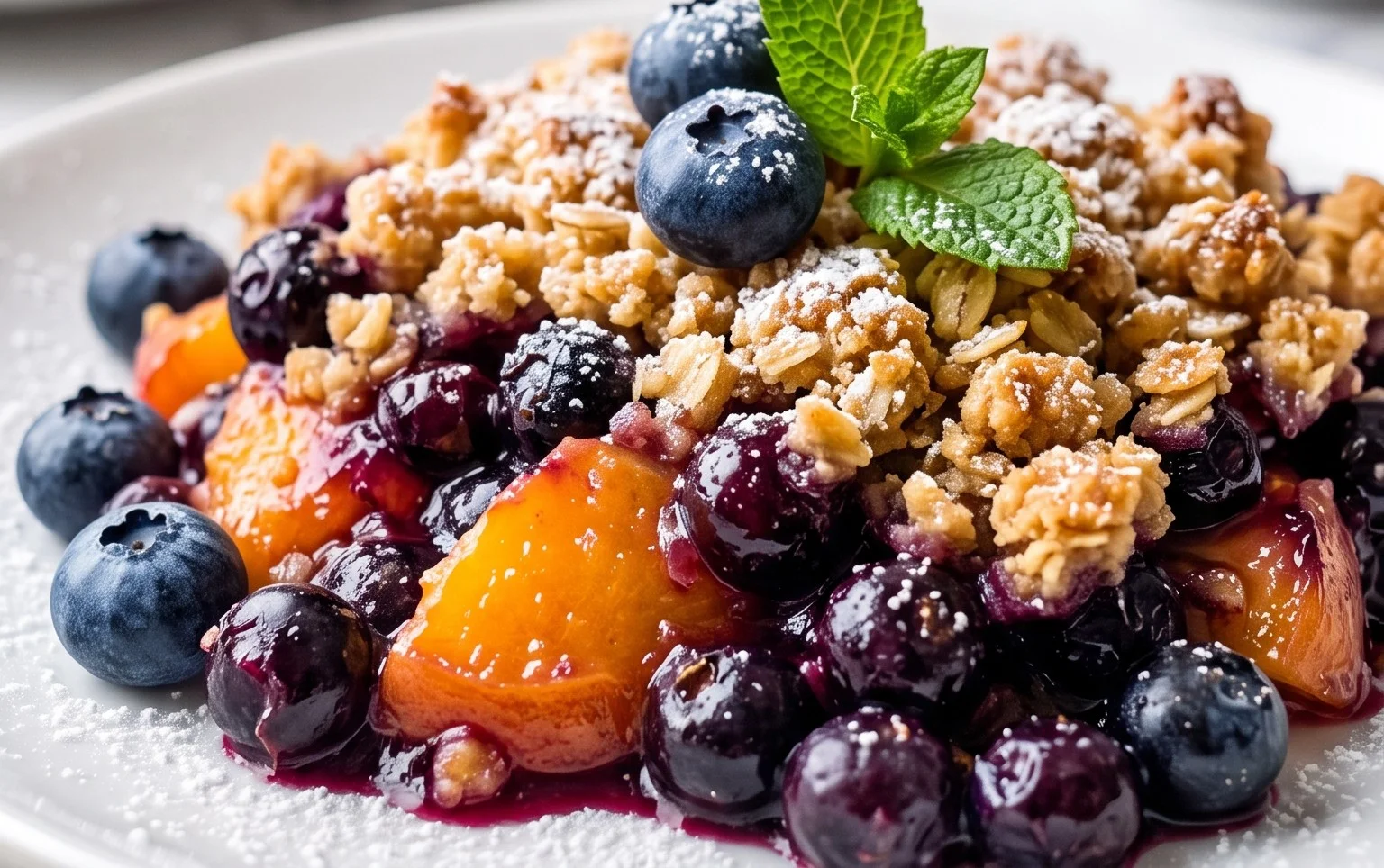 Blueberry Peach Crisp