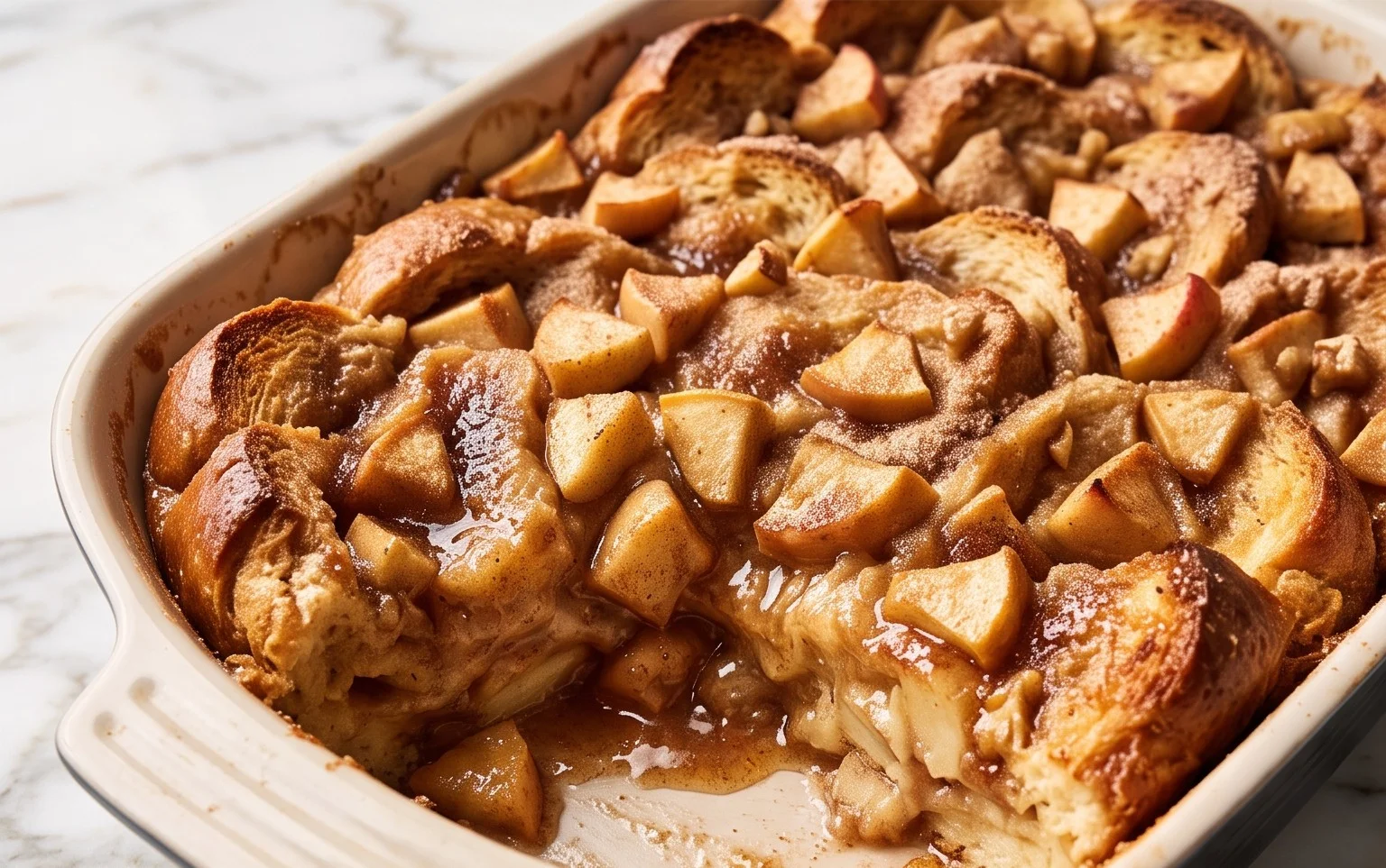 Apfelkuchen Brot Pudding: Köstlich neu erfunden!